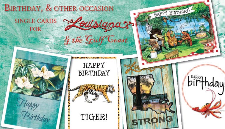 Louisiana Birthday Cards